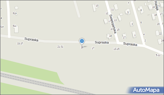 Zgierz, Supraska, 19, mapa Zgierz