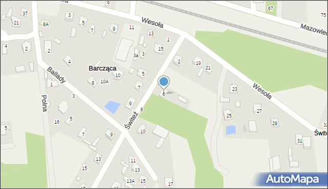 Barcząca, Świteź, 6, mapa Barcząca