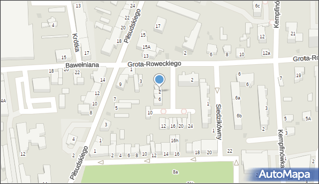 Bełchatów, św. Stanisława Biskupa, 2, mapa Bełchatów