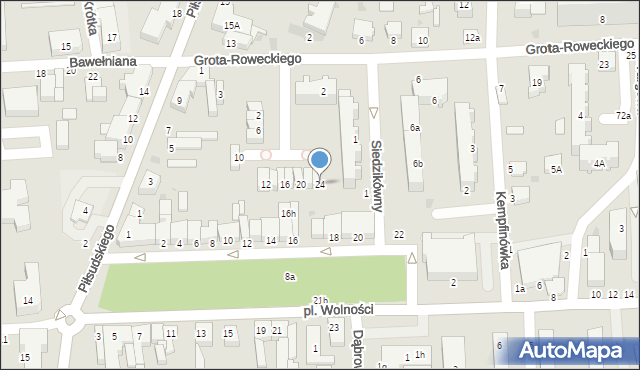 Bełchatów, św. Stanisława Biskupa, 24, mapa Bełchatów
