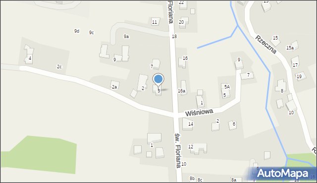 Bestwinka, św. Floriana, 3, mapa Bestwinka