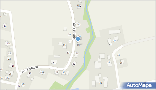 Bestwinka, św. Floriana, 56, mapa Bestwinka