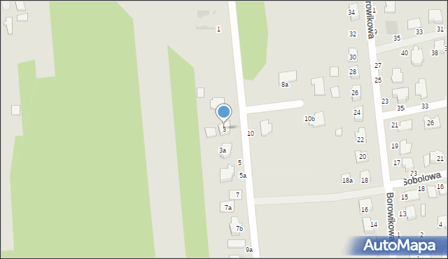 Biała Podlaska, Świerkowa, 3, mapa Białej Podlaskiej