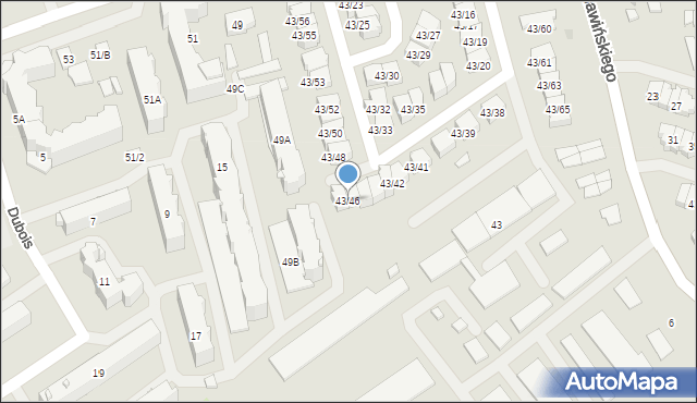 Białystok, św. Jerzego, 43/46, mapa Białegostoku