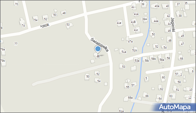 Bielsko-Biała, Światopełka, 48, mapa Bielsko-Białej