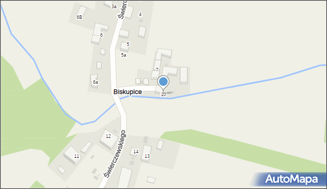 Biskupice, Świerczewskiego Karola, gen., 10, mapa Biskupice