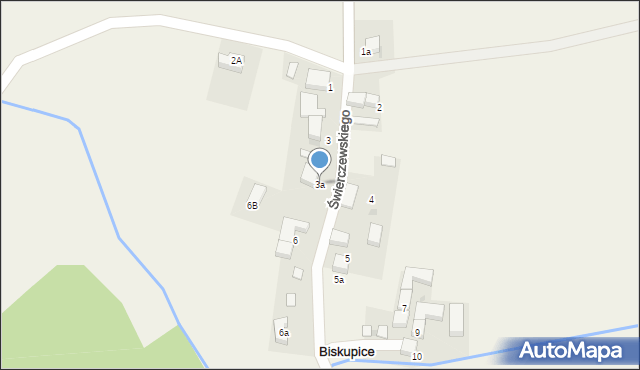 Biskupice, Świerczewskiego Karola, gen., 3a, mapa Biskupice