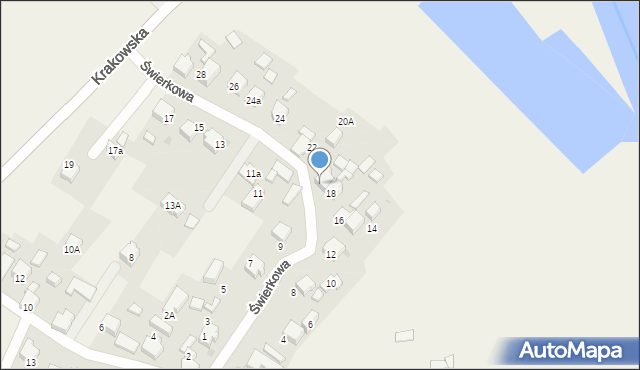 Broszkowice, Świerkowa, 20, mapa Broszkowice
