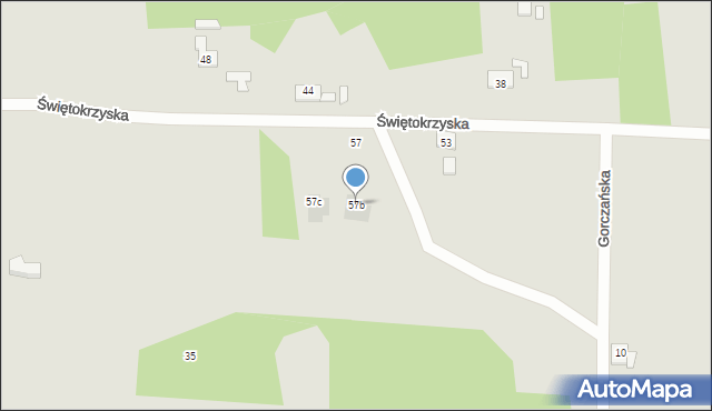 Bydgoszcz, Świętokrzyska, 57b, mapa Bydgoszczy