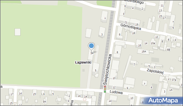 Bytom, Świętochłowicka, 3A, mapa Bytomia