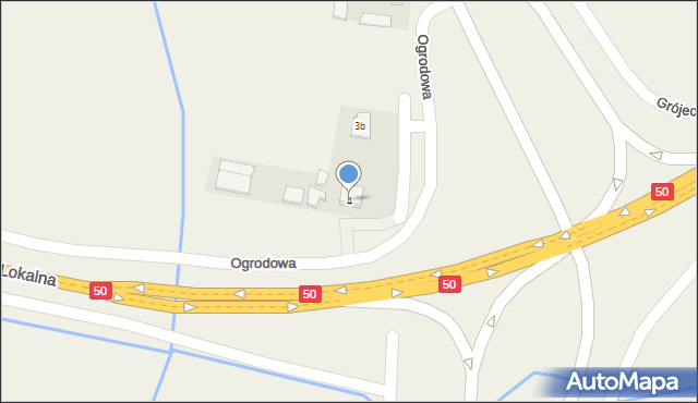 Chynów, Świerkowa, 4, mapa Chynów