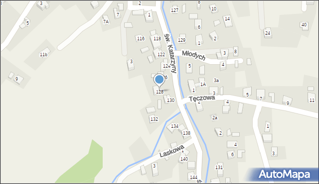 Cięcina, św. Katarzyny, 128, mapa Cięcina