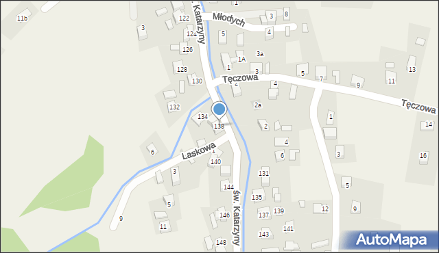 Cięcina, św. Katarzyny, 138, mapa Cięcina