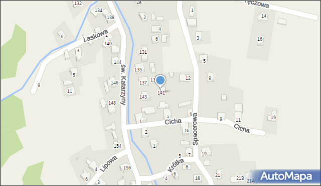 Cięcina, św. Katarzyny, 141, mapa Cięcina