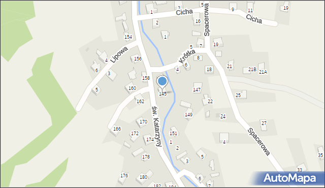 Cięcina, św. Katarzyny, 145, mapa Cięcina