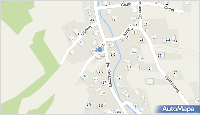 Cięcina, św. Katarzyny, 164, mapa Cięcina