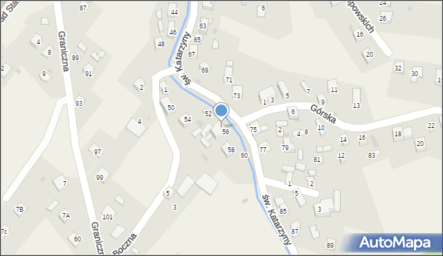 Cięcina, św. Katarzyny, 56A, mapa Cięcina