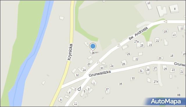 Ciężkowice, św. Andrzeja, 16, mapa Ciężkowice