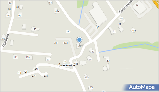 Czechowice-Dziedzice, Świerkowicka, 38, mapa Czechowic-Dziedzic