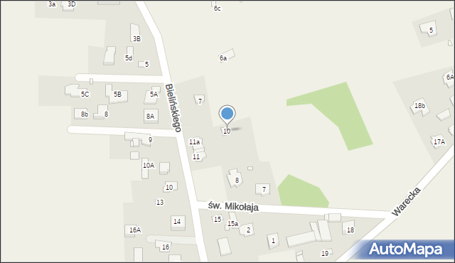 Czersk, św. Mikołaja, 10, mapa Czersk