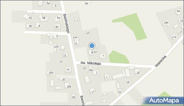 Czersk, św. Mikołaja, 8, mapa Czersk