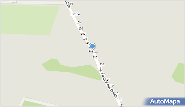 Częstochowa, św. Kaspra del Bufalo, 140, mapa Częstochowy