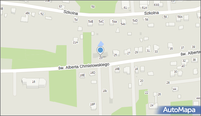 Dąbrowa Tarnowska, św. Brata Alberta Chmielowskiego, 23, mapa Dąbrowa Tarnowska