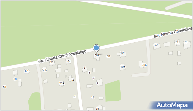 Dąbrowa Tarnowska, św. Brata Alberta Chmielowskiego, 66A, mapa Dąbrowa Tarnowska