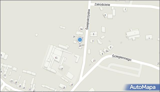 Daleszyce, Świętokrzyska, 1A, mapa Daleszyce