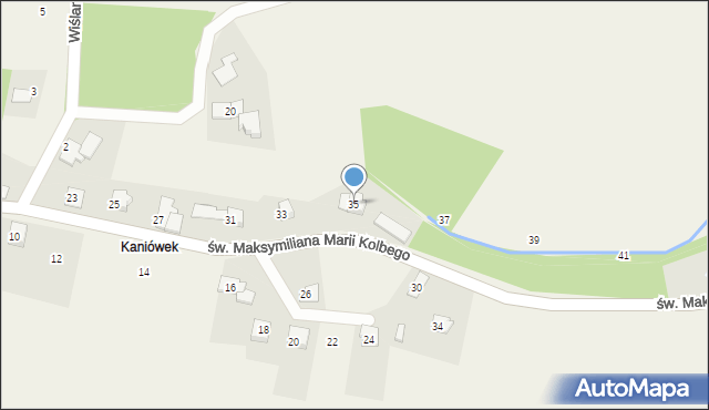 Dankowice, św. Maksymiliana Marii Kolbego, 35, mapa Dankowice