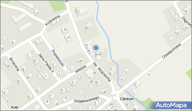 Dankowice, św. Wojciecha, 27, mapa Dankowice