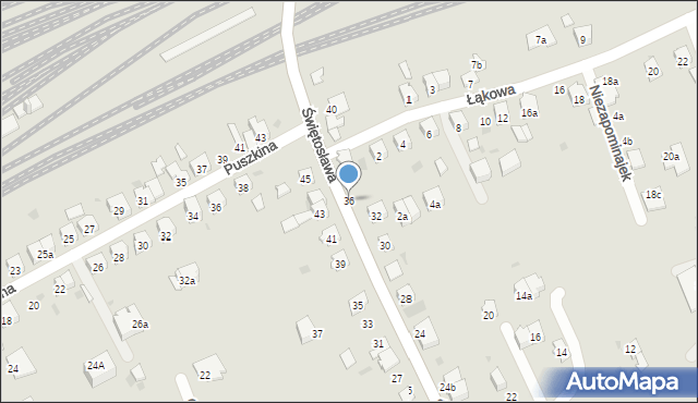 Dębica, Świętosława, 36, mapa Dębicy