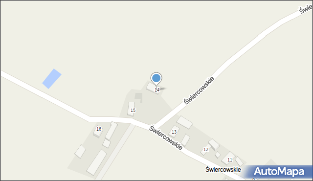 Domaradz, Świercowskie, 14, mapa Domaradz