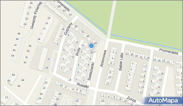 Dopiewiec, Świtezianki, 10, mapa Dopiewiec