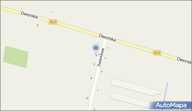 Drelów, Świerkowa, 4, mapa Drelów