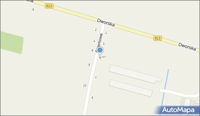 Drelów, Świerkowa, 5, mapa Drelów