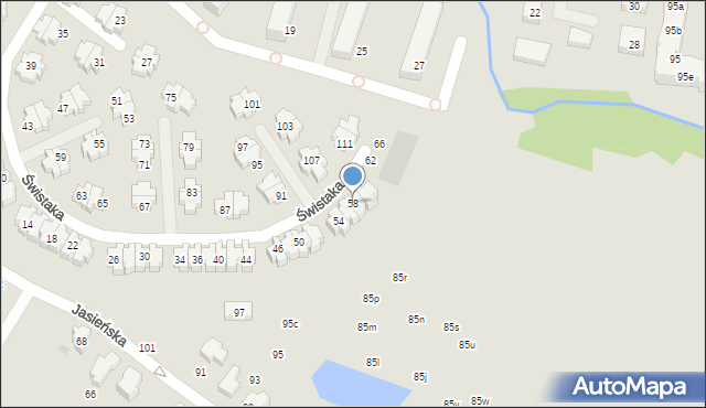 Gdańsk, Świstaka, 58, mapa Gdańska