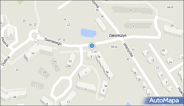 Gdańsk, Świrskiego Jerzego, 5e/6, mapa Gdańska