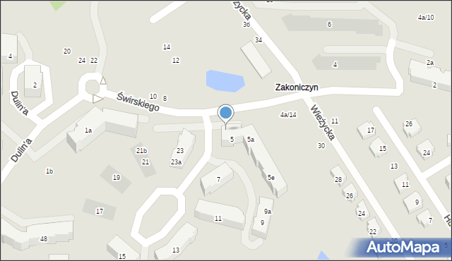 Gdańsk, Świrskiego Jerzego, 5f/6, mapa Gdańska