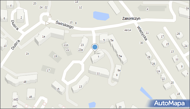 Gdańsk, Świrskiego Jerzego, 7a/9, mapa Gdańska