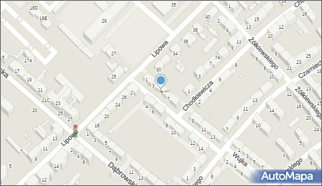 Gliwice, św. Bronisławy, 5, mapa Gliwic