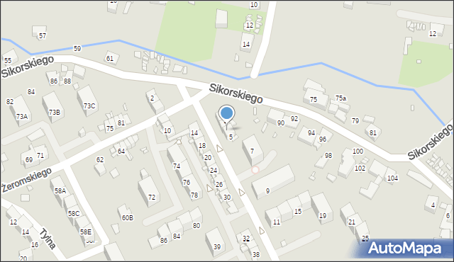 Gliwice, św. Michała, 3, mapa Gliwic