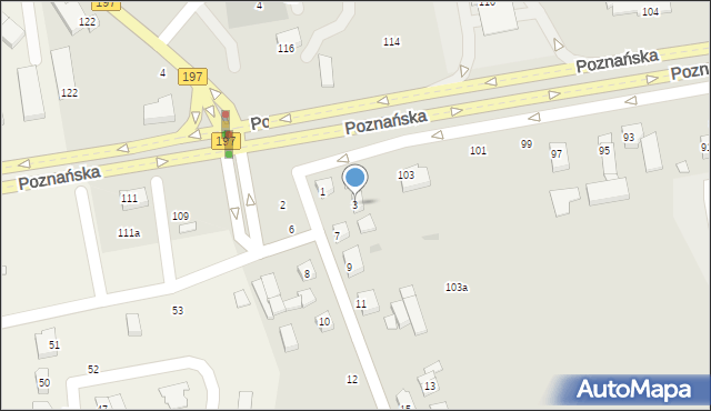 Gniezno, Swarzędzka, 3, mapa Gniezna