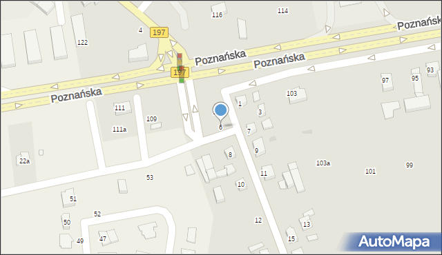 Gniezno, Swarzędzka, 6, mapa Gniezna