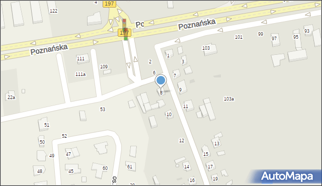 Gniezno, Swarzędzka, 8, mapa Gniezna