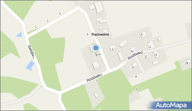 Grabowiec, Swojska, 8, mapa Grabowiec