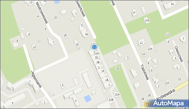 Grodzisk Mazowiecki, Świerkowa, 3F, mapa Grodzisk Mazowiecki