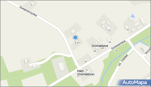 Gromadzice, Świętokrzyska, 2, mapa Gromadzice