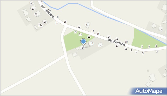 Ilkowice, św. Floriana, 17, mapa Ilkowice