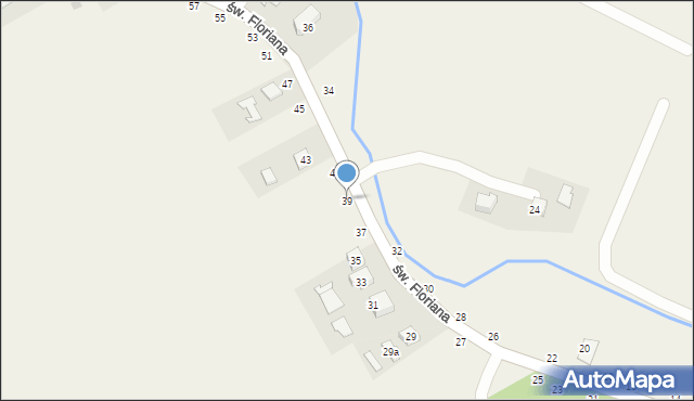 Ilkowice, św. Floriana, 39, mapa Ilkowice